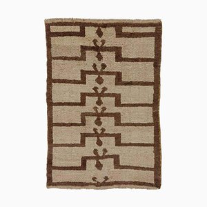 Turkish Gray and Brown Woolen Tulu Rug, 1920s