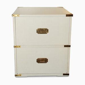 White Brass Military Campaign Chest, 1960s