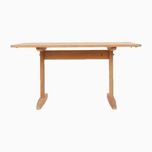 Solid Oak Extendable Dining Table by Børge Mogensen for C.M. Madsen, 1960s