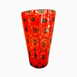 Vaso in vetro trasparente di 17 Patterns per Ercole Barovier, anni '60