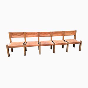 Mid-Century Bench by Pierre Chapo, 1960s