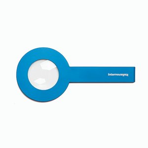 STRA Lens Magnifying Glass in Light Blue by Giulio Iacchetti for Internoitaliano