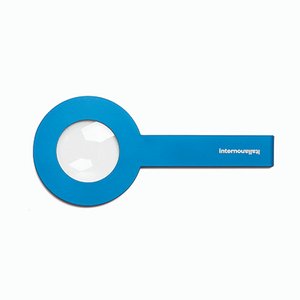 STRA Lens Magnifying Glass in Light Blue by Giulio Iacchetti for Internoitaliano