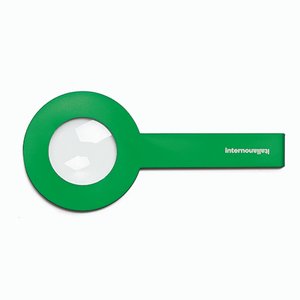 STRA Lens Magnifying Glass in Green by Giulio Iacchetti for Internoitaliano