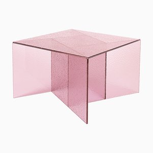Mesa auxiliar Aspa mediana en rosa de MUT Design