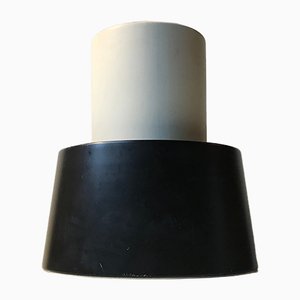 Modell Nyboderpendel Deckenlampe in Schwarz & Weiß von Svend Aage Petersen für Louis Poulsen, 1960er