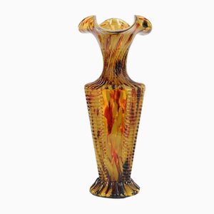 Antique French Spatter Glass Vase from Legras, 1890s