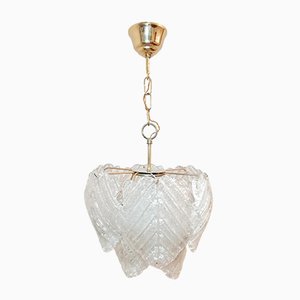 Murano Glass Ceiling Lamp from Mazzega, 1970s