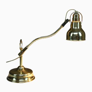 Lámpara de mesa francesa vintage de latón