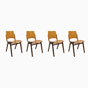 Vintage Model P7 Dining Chairs by Roland Rainer for Pollak, 1950s, Set of 4