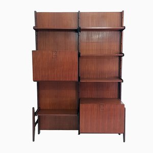 Teak Wandregal von Fratelli Proserpio, 1960er