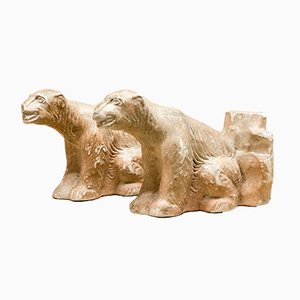 Serre-Livres Ours Polaire Mid-Century de GP reg., Set de 2