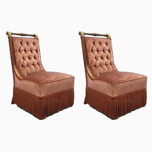 Vintage Club Chairs, Set of 2