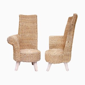 Braided Rope Garden Chairs, 1960s, Set of 2