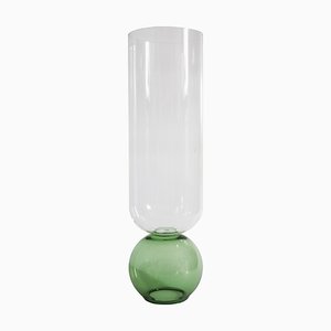 Vase Fleur en Cristal Vert par Natalia Criado