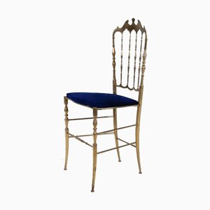 Sedia da pranzo in ottone di Giuseppe Gaetano Descalzi, anni '50