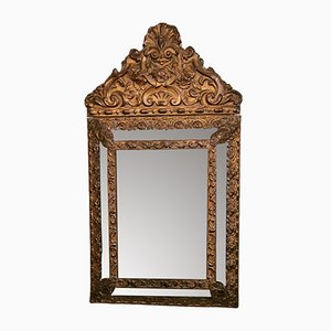 Napoleon III French Brass Wall Mirror