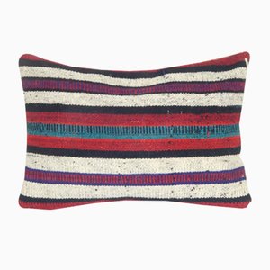 Turkish Kilim Striped Lumbar Pillow Cover