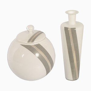 Vases en Verre de Murano par Tapio Wirkkala, 1960s, Set de 2