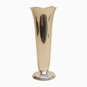 Vaso Art Déco vintage placcato in argento di Richard Riemerschmid per WMF