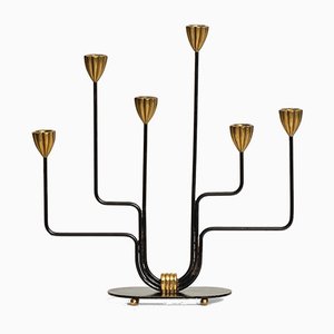 Candelabro sueco de Gunnar Ander para Ystad Metall, años 50