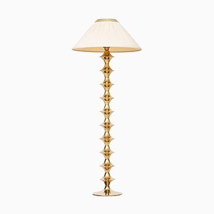 Swedish Brass Floor Lamp from Elit AB, 1960s