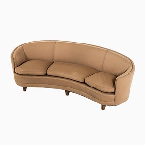 Großes Geschwungenes Schwedisches Sofa von Otto Schulz für Boet, 1930er