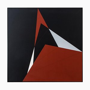 Peinture à l'Huile Desargues, Configuration X par Steffen Jørgen, 1979