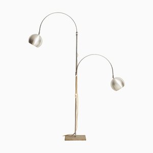 Große Italienische Verstellbare 2-armige Stehlampe, 1960er