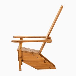 Solid Pine Easy Chair, 1980s