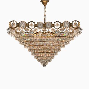 Mid-Century Crystal Chandelier, 1970s