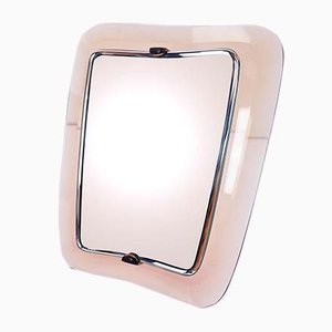 Miroir de Table Rose par Max Ingrand pour Fontana Arte, 1960s