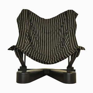 Metal & Fabric Armchair, 1990s