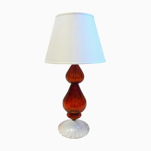 Italienische Vintage Murano Glas Tischlampe, 1980er