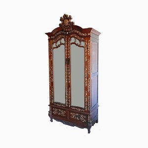 Antique Chinoiserie Inlaid Armoire