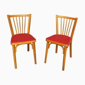 Chaises de Bistrot par Baumann France, 1950s, Set de 2