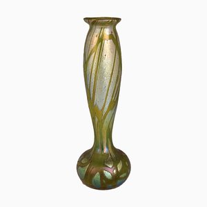 Böhmische Vase aus Kunstglas, 1920er