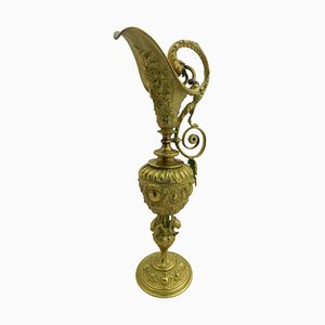 Carafe Décorative du 19e Siècle en Bronze Doré