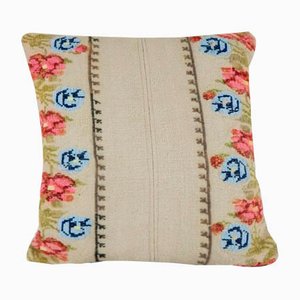 Floral Turkish Kilim Cushion Cover