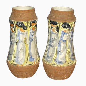 Italian Ceramic Vases by Fratelli Fanciullacci, 1960s, Set of 2