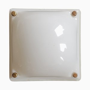 Mid-Century Acrylic and Brass Sconce