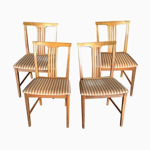 Swedish Teak Dining Chairs, 1960s, Set of 4