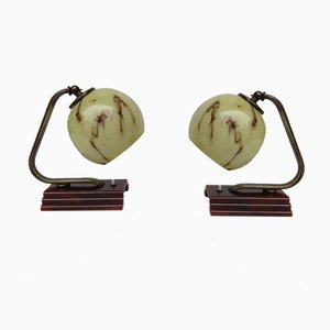 Lampes de Bureau Art Déco Vintage, Set de 2