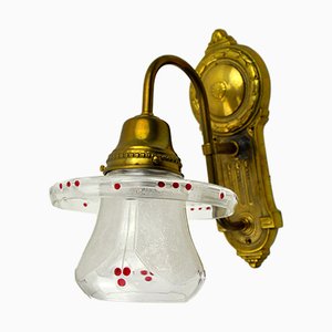 Lampada da parete vintage Art Nouveau