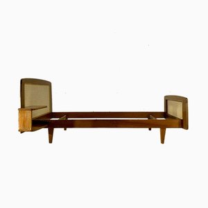 French Modernist Single Bed by Roger Landault, 1950s