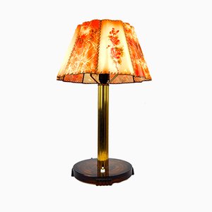 Vintage Art Deco Floral Table Lamp