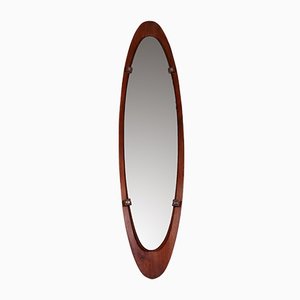 Large Italian Teak Mirror from Mobili Polli, 1960s