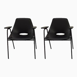 Tonneau Chairs by Pierre Guariche for Steiner, 1960s, Set of 2