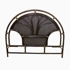 Mid-Century Bamboo and Rattan Double Headboard, 1970s