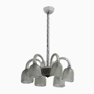 Art Deco Chandelier from Barovier & Toso, 1930s